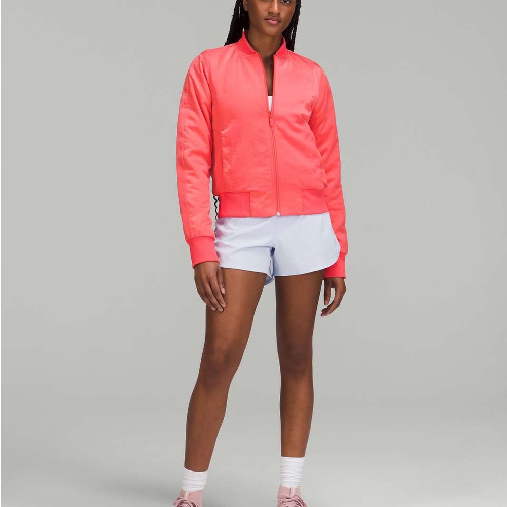 Lululemon Non-Stop Bomber Jacket (Pale Raspberry) - Picture 2 of 14